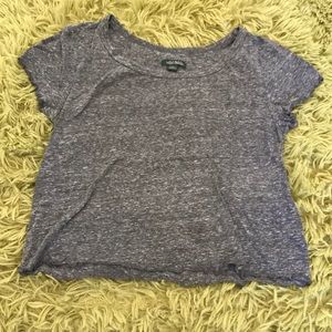 grey lettuce cut shirt
